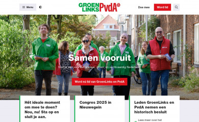 groenlinkspvda.nl screenshot