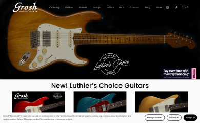 groshguitars.com screenshot