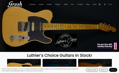 groshguitars.com screenshot