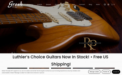 groshguitars.com screenshot
