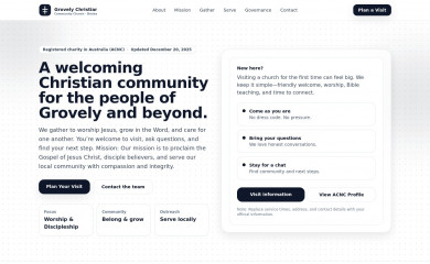 grovelychurch.org.au screenshot