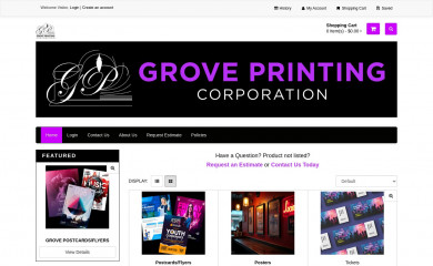 groveprinting.com screenshot