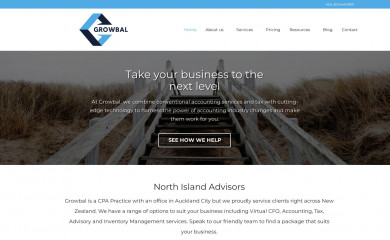 growbal.co.nz screenshot