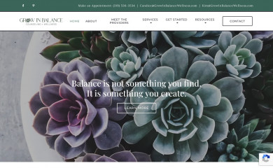 growinbalancewellness.com screenshot