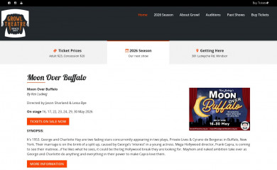 growltheatre.org.au screenshot