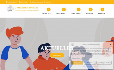 grundschule-drielake.de screenshot