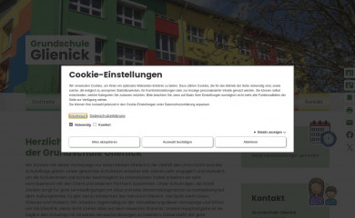 grundschule-glienick.de screenshot