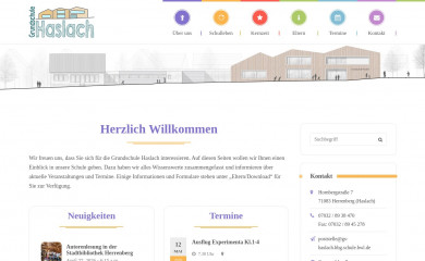 grundschulehaslach.de screenshot