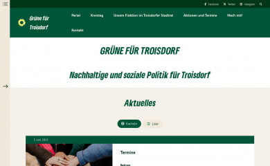 gruene-troisdorf.de screenshot