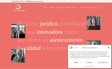 grupocuatroabogados.com screenshot