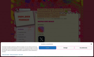 grupojovenpizarrales.org screenshot