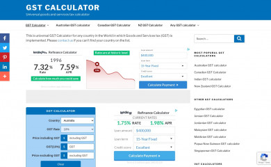 gstcalculator.net screenshot