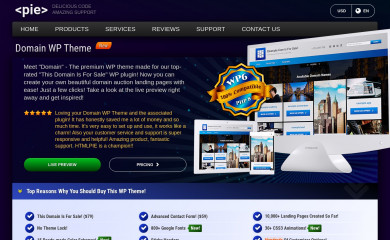 https://www.htmlpie.com/products/domain-for-sale-wordpress-theme screenshot