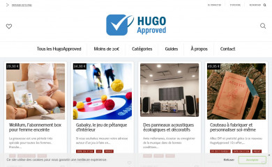 hugoapproved.com screenshot
