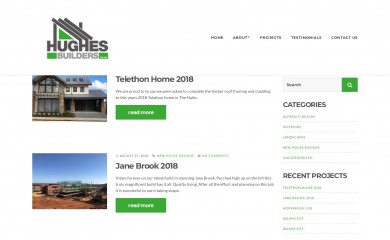 hughesbuilders.com.au screenshot