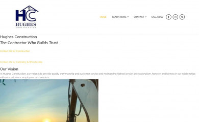 hughesconstructionca.com screenshot