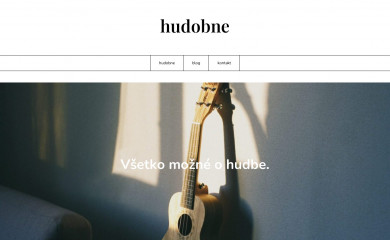 hudobne.sk screenshot