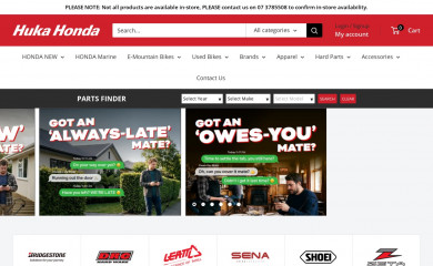 hukahonda.co.nz screenshot