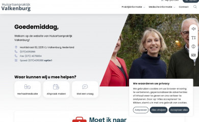 huisartsenvalkenburg.nl screenshot