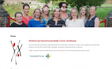 huisartsenpraktijkcoeneheetkamp.nl screenshot