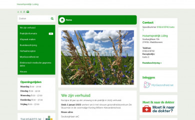 huisartspraktijkluling.nl screenshot