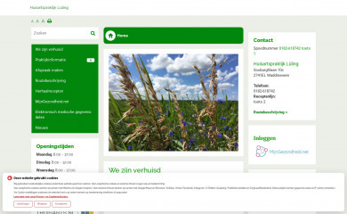 huisartspraktijkluling.nl screenshot