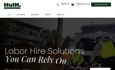 hulklhs.com.au screenshot