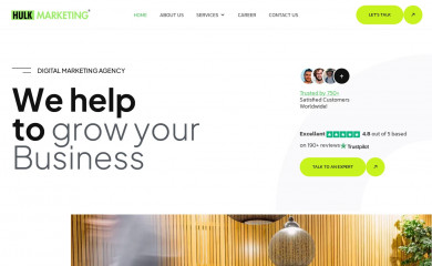 hulkmarketing.co.uk screenshot