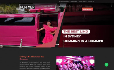 humminginahummer.com.au screenshot