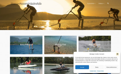 human-powered-hydrofoils.com screenshot