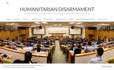 humanitariandisarmament.org screenshot