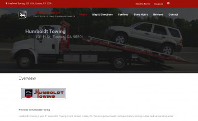 humboldttowing.com screenshot