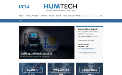 https://humtech.ucla.edu screenshot