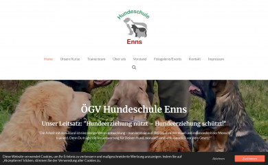 hundeschule-enns.at screenshot