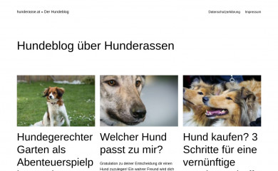 hunderasse.at screenshot