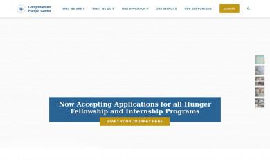 hungercenter.org screenshot