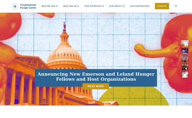 hungercenter.org screenshot