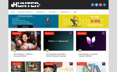 hunterae.com screenshot
