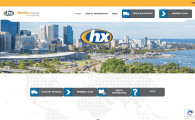 hunterexpress.com.au screenshot
