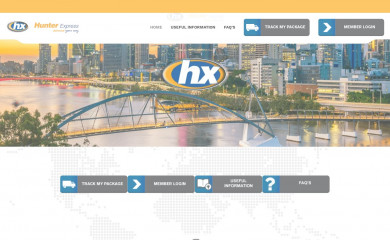 hunterexpress.com.au screenshot