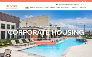 hunterhousing.com screenshot