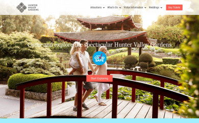 huntervalleygardens.com.au screenshot
