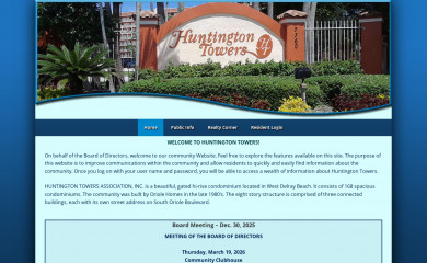 huntingtontowers.com screenshot
