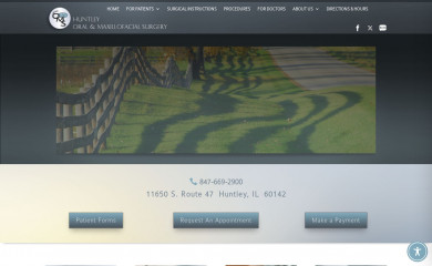 huntleyoralsurgery.com screenshot