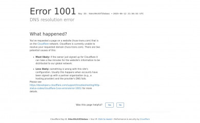 huss-trans.com screenshot