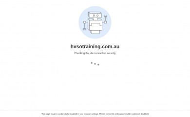 hvsotraining.com.au screenshot
