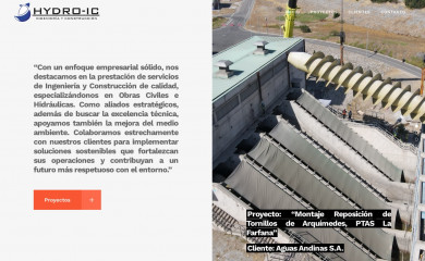 hydro-ic.cl screenshot