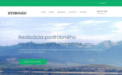 hydrogeologia.sk screenshot