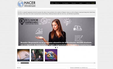 hacer.org screenshot