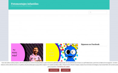hacerfotomontajesinfantiles.com screenshot